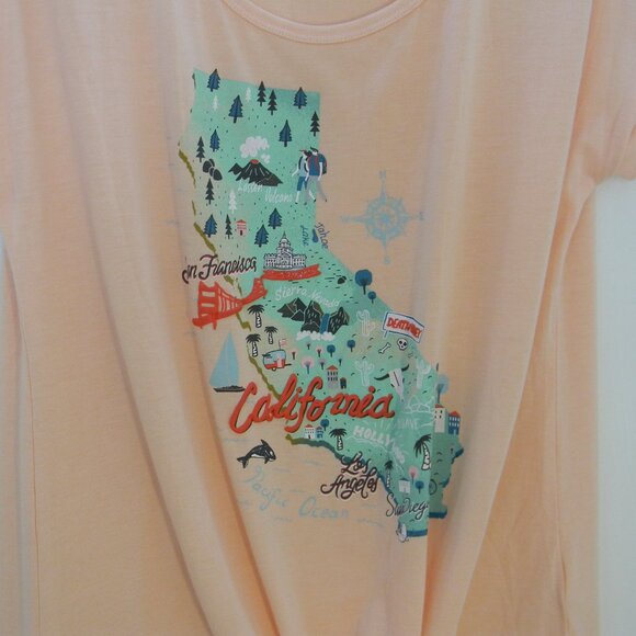 Truself California Tee San Fran LA San Diego Sz M NWOT - Picture 3 of 4